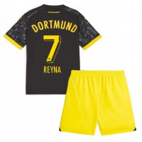 Borussia Dortmund Giovanni Reyna #7 Bortadräkt Barn 2023-24 Kortärmad (+ Korta byxor)